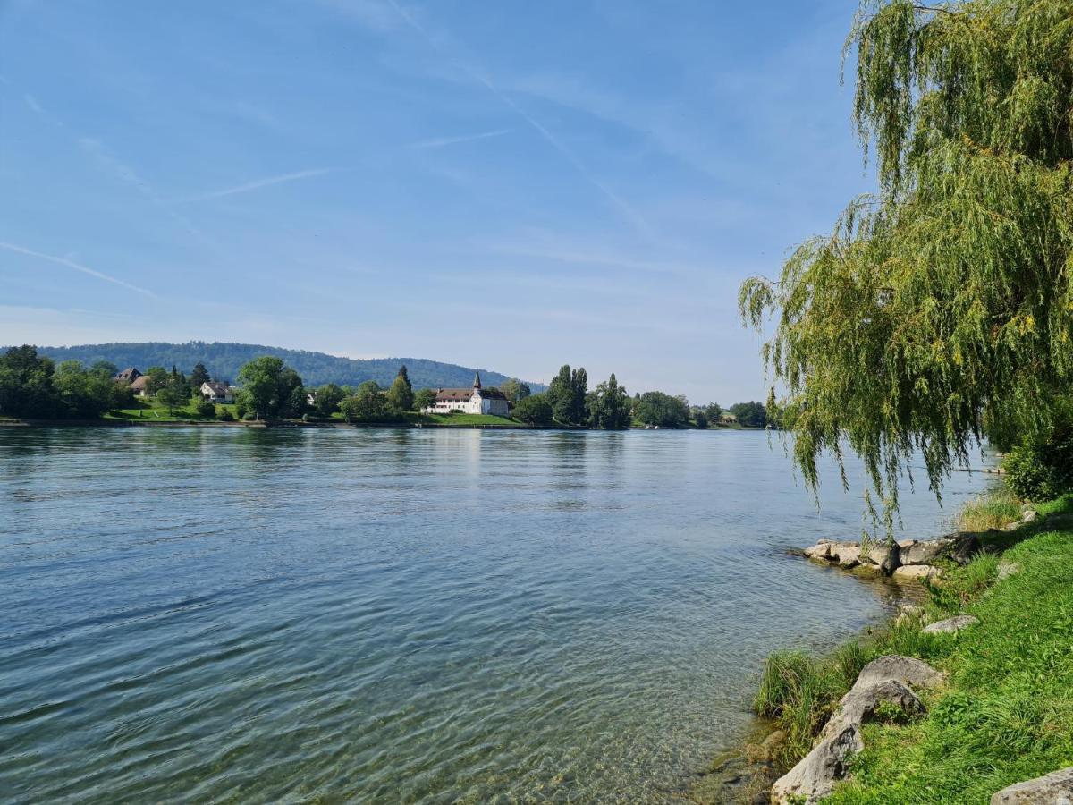 Ferienwohnung Rheinblick In Buesingen -Keine Monteure- Busingen Esterno foto