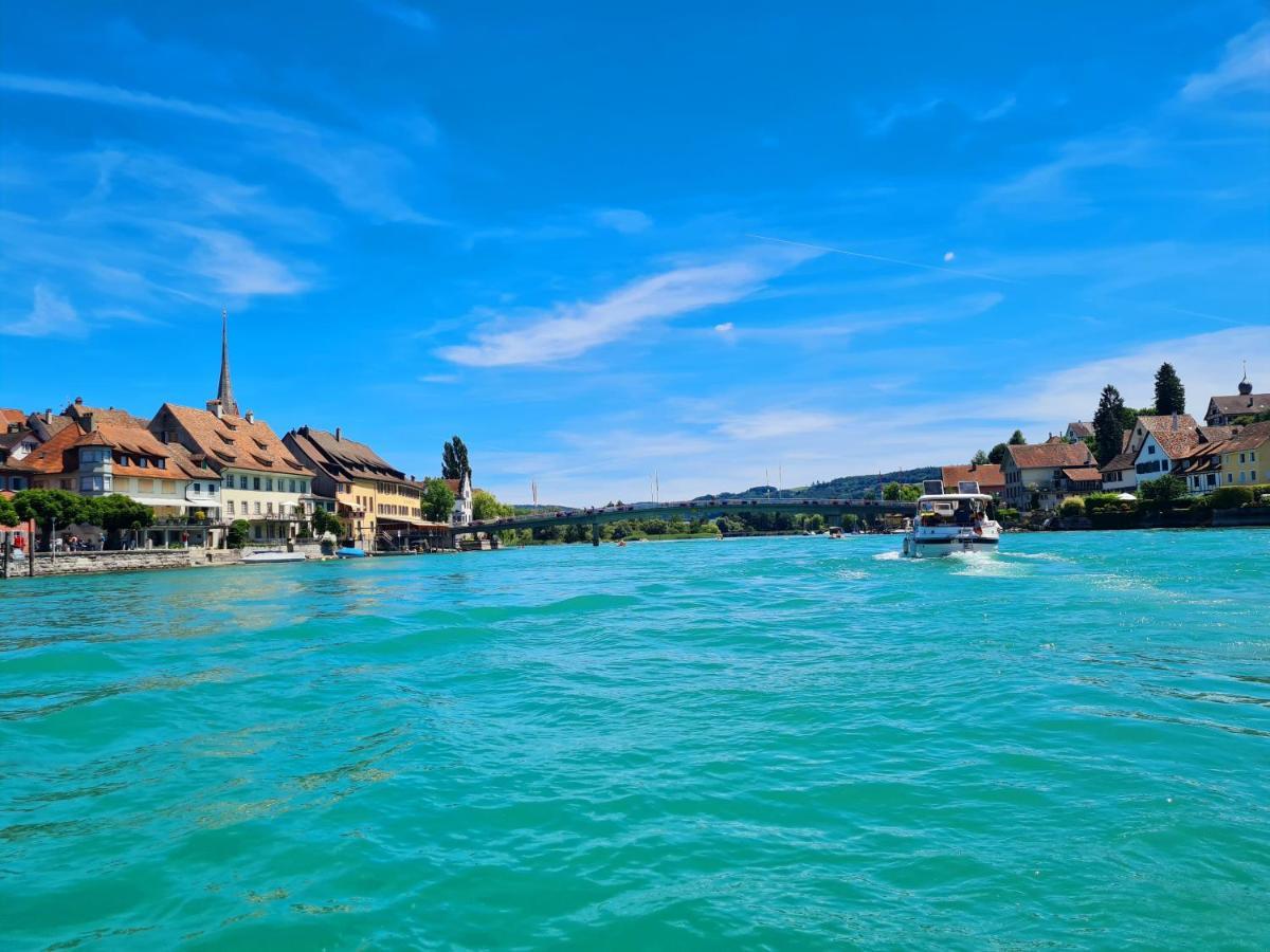 Ferienwohnung Rheinblick In Buesingen -Keine Monteure- Busingen Esterno foto